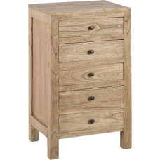 Bigbuy Home Nightstand MIRÓ Natural Mindi wood 44 x 34 x 77 cm