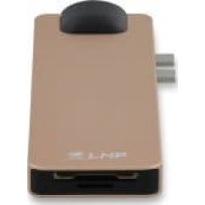 LMP HUB USB LMP USB-C Compact Dock 4K 8 Port, HDMI, Mini-DP, Eth., USB 3.0, SD/microSD, USB-C, Alu., gold *New