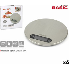 Basic Home Digital Kitchen Scale Basic Home Silver 20 x 2,1 cm (6 Units)