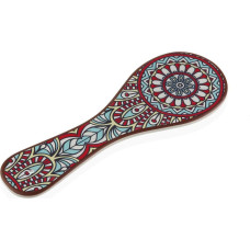 Versa Spoon Rest Versa Red Mandala Ceramic (10 x 28 cm)