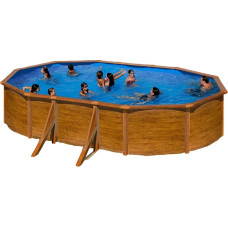 GRE Detachable Pool Gre Pacific KIT500W Oval Wood 500 x 300 x 120 cm