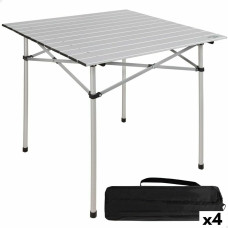 Aktive Folding Table Aktive Silver Aluminium 70 x 70 x 70 cm (4 Units)