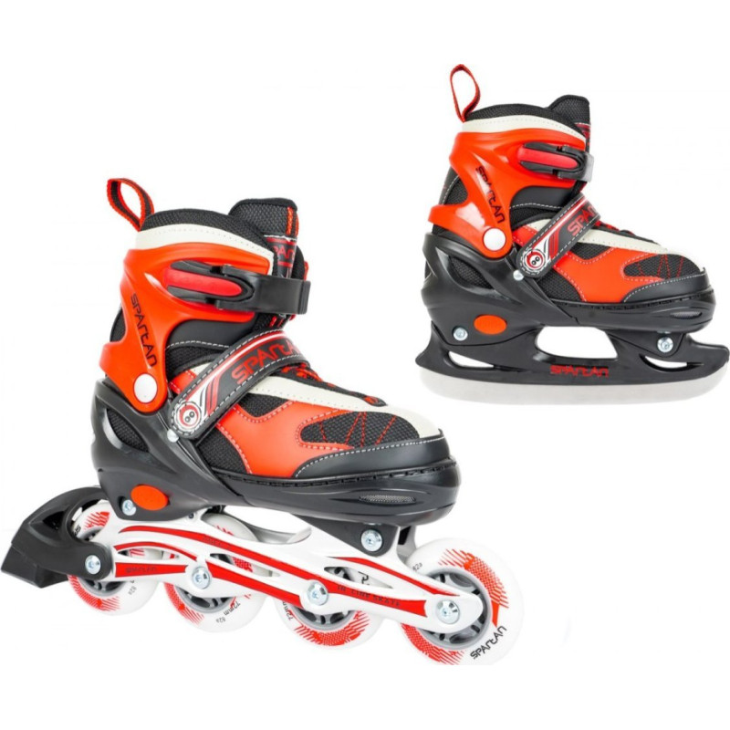 Spartan Sport Rolki Spartan Sport SPARTAN Inliner z wymienną płozą regulowane czerwone r. 30-33