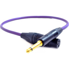 Melodika Kabel Melodika Jack 6.3mm - XLR 0.5m fioletowy