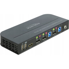 Delock Przełącznik Delock DeLOCK DisplayPort 1.4 KVM switch 8K 30 Hz with USB 3.2 Gen 1, KVM switch