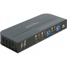 Delock Przełącznik Delock DeLOCK Switch HDMI KVM 4K 60Hz w. USB 3.0 + A - 11481