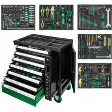 Rockforce Wózek narzędziowy Rockforce Szafka narzędziowa 7 szuflad + narzędzia 274el. + boczny schowek