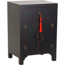 Dkd Home Decor Nightstand DKD Home Decor Fir Red Black MDF Wood 45 x 34 x 66 cm