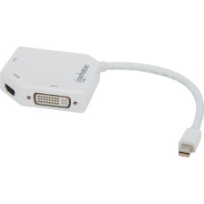 Triton Adapter AV Triton Manhattan 207362 adapter kablowy 0,25 m Mini DisplayPort DVI-I + VGA (D-Sub) + HDMI Biały