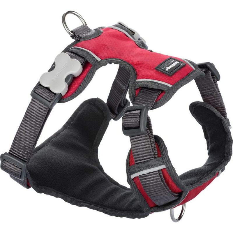 Red Dingo Dog Harness Red Dingo Padded Red Size L