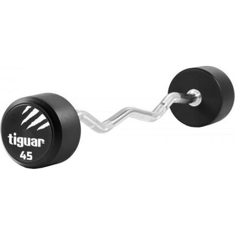 Tiguar Barbell łamany tiguar PU 45 kg TI-WLBPU045, Rozmiar: N/A