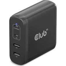 Club 3D Club3D cestovní nabíječka 100W GAN technologie, 2xUSB-A a 2xUSB-C, PD 3.0 Support