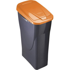 Mondex Rubbish bin Black/Orange polypropylene (15 L)