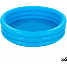 Intex Inflatable Paddling Pool for Children Intex Blue Rings 581 L 168 x 40 cm (6 Units)