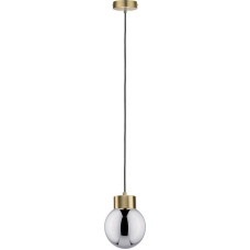 Paulmann Lampa wisząca Paulmann Neordic Linja Lampa wisząca max. 1x20W E27 230V Szkło przydymione/ Mosiądz Szczotkowany