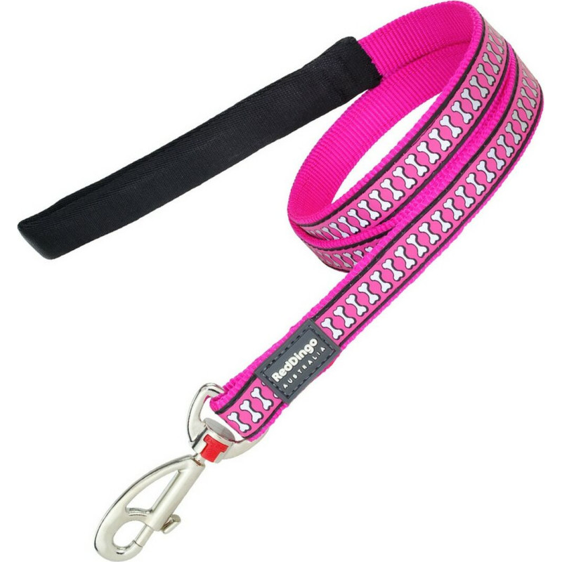 Red Dingo Dog Lead Red Dingo Reflective Fuchsia (2 x 120 cm)