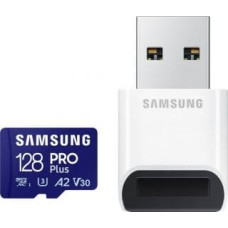 Samsung Memory card Samsung PRO Plus micro SDXC 128 GB U3 A2 V30 (MB-MD128SB/WW)