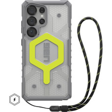 UAG Pathfinder Clear Magnet Bundle -  obudowa ochronna do Samsung Galaxy S25 Ultra 5G z wbudowanym modułem magnetycznym oraz smycz na nadgarstek do telefonu (active neon)