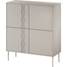 Cama Meble 4D chest of drawers TRESSE 100x40x110 cashmere matt