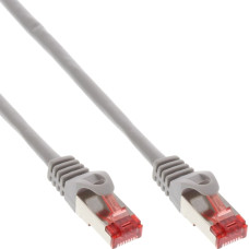 Inline 12pcs. pack Bulk-Pack InLine® Patch Cable S/FTP PiMF Cat.6 250MHz PVC copper grey 10m