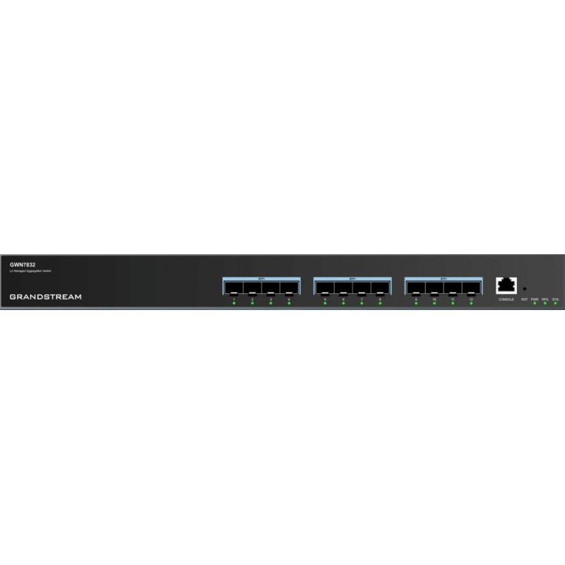 Grandstream Switch GrandStream Grandstream Networks GWN7832 łącza sieciowe Zarządzany L3 10G Ethernet (100/1000/10000) Szary