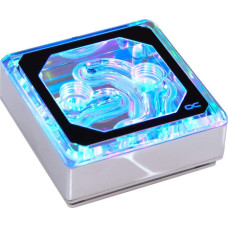 Alphacool Alphacools ice block XPX Aurora Edge Plexi Chrome, CPU cooler (transparent / chrome)