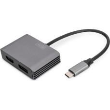 Digitus Adapter USB Digitus 0.2M USB-C - DP + HDMI ADAPTER 0.2M USB-C - DP + HDMI ADAPTER