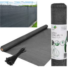 Saska Garden Siatka cieniująca 140g/m2 1.5x25m ciemno szara