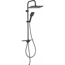 Noname NP94VL-BL / FERRO / KANTO VERDELINE / ZESTAW NATRYSKOWY Z DESZCZOWNICĄ CZARNY /