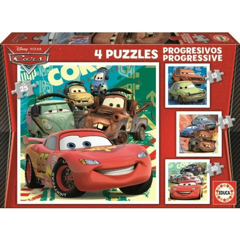 Educa Puzzle Educa Cars (4 Units)