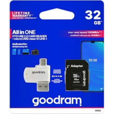 Goodram Memory card 32GB microSDHC cl. 10 UHS-I + adapter + card reader