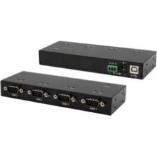 Exsys EXSYS EX-13074HM USB 2.0 do 4 portów szeregowych RS-232 metalowa obudowa chipset FTDI