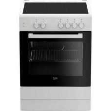 Beko Combined Oven and Glass-Ceramic Hob BEKO FSS67000GW 71 L 60 cm White