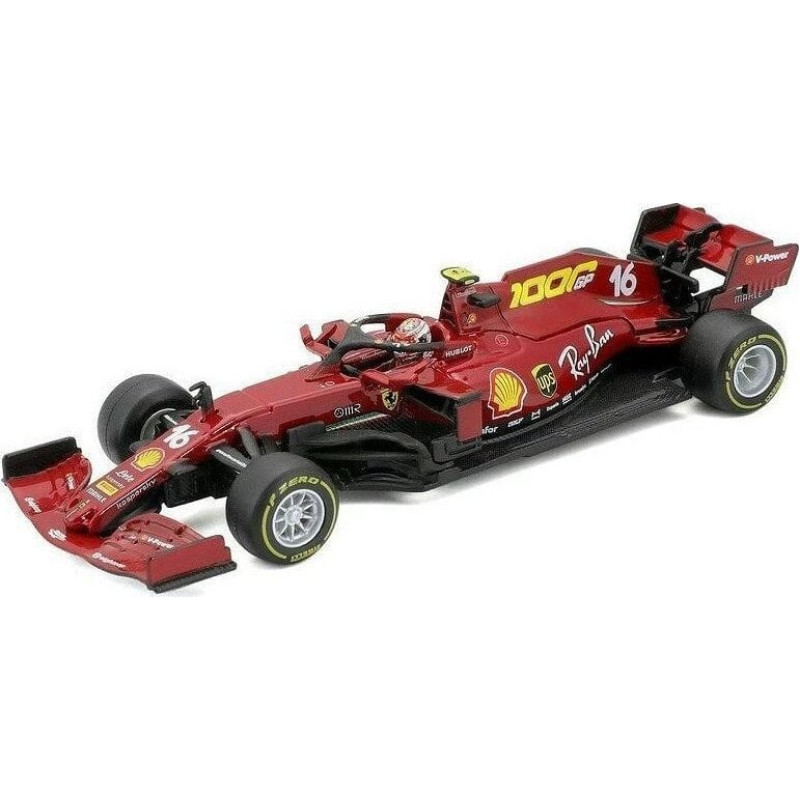 Bburago Ferrari F1 SF21 Charles Leclerc 16 1:18 BBURAGO