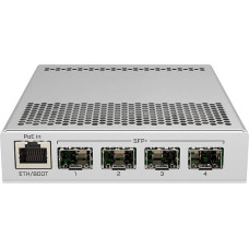 Mikrotik Switch|MIKROTIK|1x10Base-T / 100Base-TX / 1000Base-T|4xSFP+|PoE ports 1|CRS305-1G-4S+IN