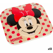 Disney Child's Wooden Puzzle Disney Minnie Mouse + 12 Months 6 Pieces (12 Units)