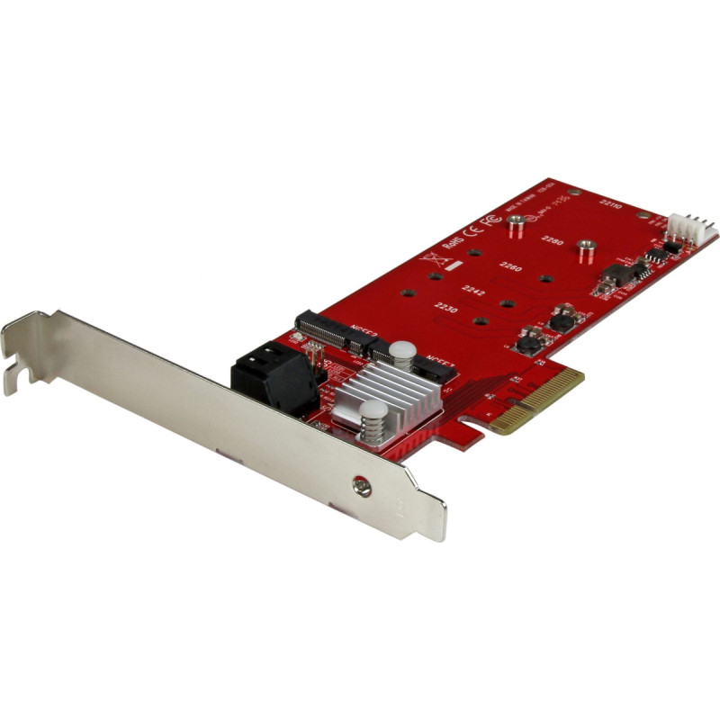 Startech Kontroler StarTech PCIe x4 - 2x M.2 NGFF + 2x SATA III (PEXM2SAT3422)