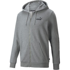 Puma Bluza męska Puma ESS+ Tape Full-Zip Hoodie TR szara 848768 03 S