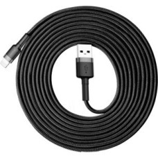 Baseus Baseus Cafule Cable durable nylon cable USB / Lightning QC3.0 2A 3M black-gray (CALKLF-RG1)