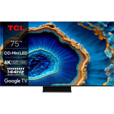 TCL Telewizor TCL 75C805 QLED 75'' 4K Ultra HD Google TV