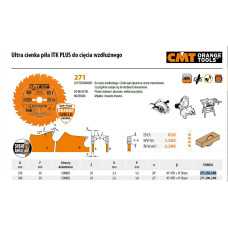 CMT CMT PIŁA ITK D=250 F=30 Z=24N K=2,4/1,6 CMT271.250.24M