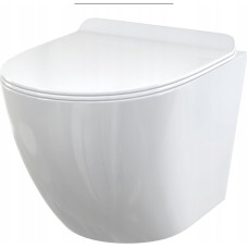 Alcadrain WC SOLID Muszla WC wisząca + Deska sedesowa SLIM SOFTCLOSE, Duroplast