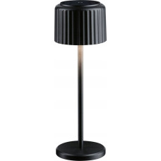 Paulmann Lampa stołowa Paulmann Lampka stołowa solarna ELSE LED DIM USB-C 3,7W 250lm 2700K IP44 czarny / aluminium