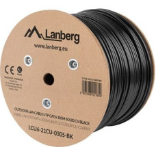 Lanberg LCU6-21CU-0305-BK networking cable Black 305 m Cat6 U/UTP (UTP)