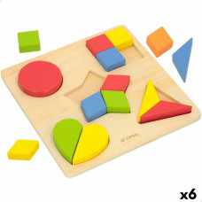 Woomax Child's Wooden Puzzle Woomax Shapes + 12 Months 16 Pieces (6 Units)