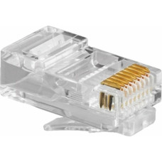 Gembird Category 5 UTP RJ45 Connector GEMBIRD PLUG3UP6/100 100 uds Black Transparent 100 Units