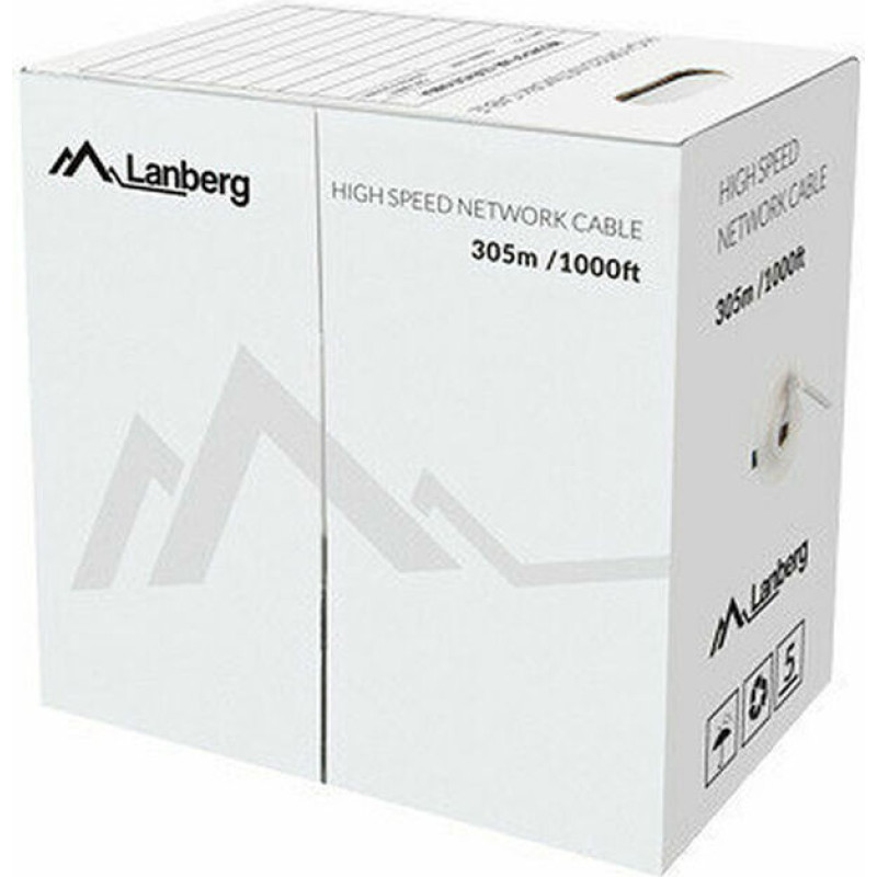 Lanberg UTP Category 5e Rigid Network Cable Lanberg LCU5-12CU-0305-Y Yellow 305 m