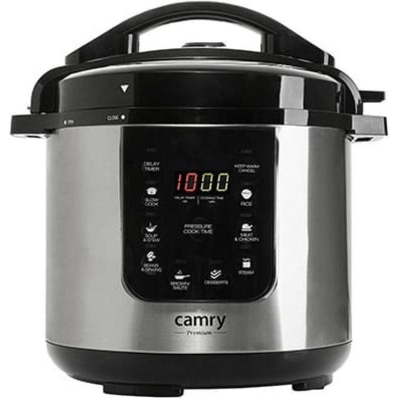 Camry CR 6409 multi cooker 6 L 1000 W Black,Stainless steel