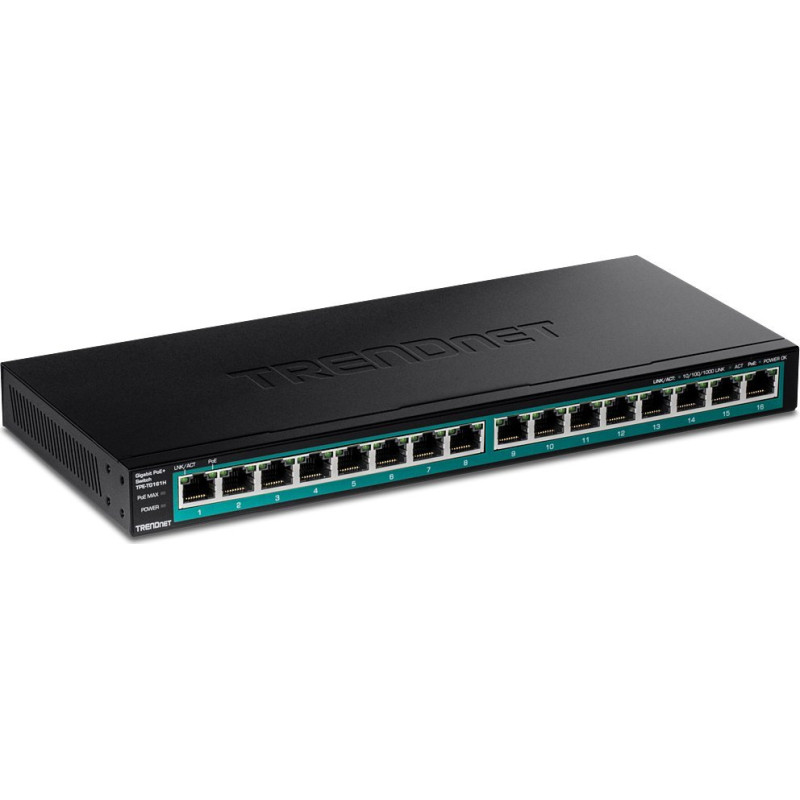 Trendnet Switch TRENDnet 16-PORT GIGABIT POE+ SWITCH