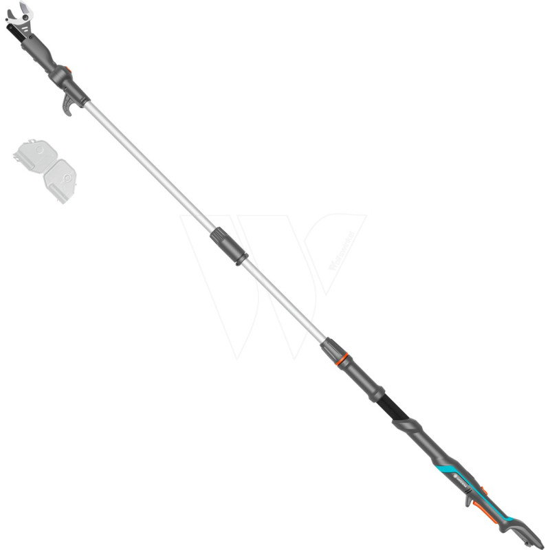 Gardena Akumuliatorinės teleskopinės genėjimo žirklės Gardena High Cut 250/18V P4A solo 14774-55, 9706326-01